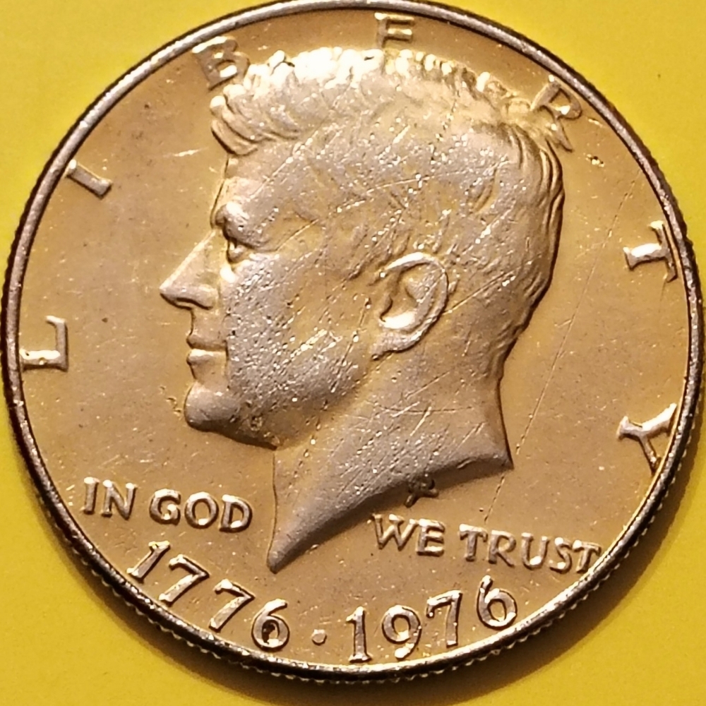 Kennedy Gold Color Half Dollar Bicentennial